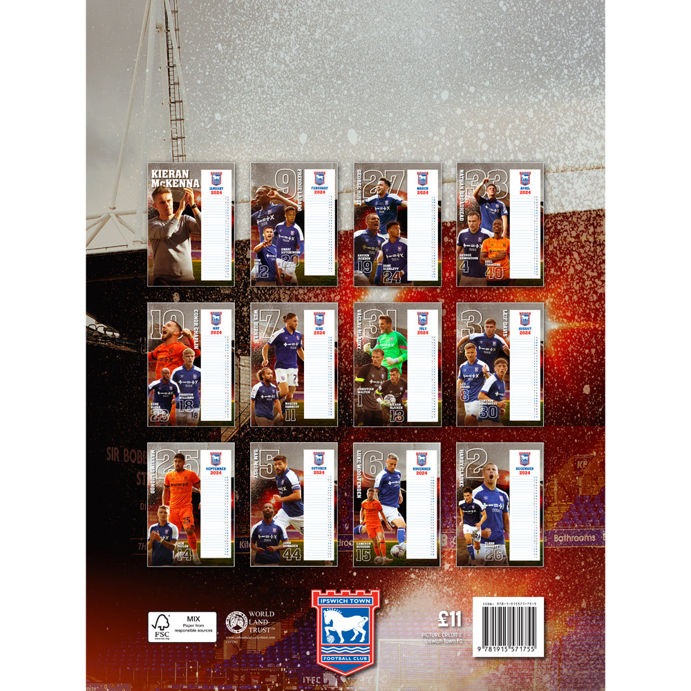 Official ITFC 2024 A3 Calendar