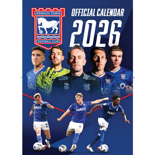 Official Ipswich Town FC 2026 A3 Calendar