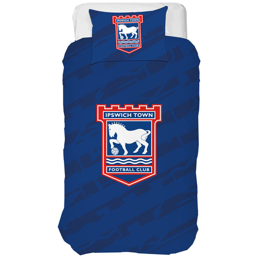 Blue Crest Glitch Single Duvet Set