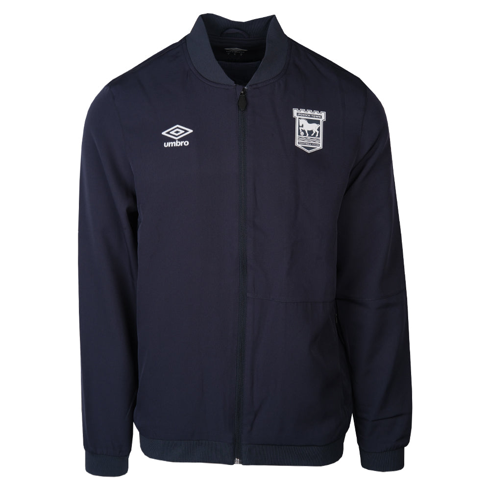 Umbro 2025/26 Navy Presentation Jacket Adult – Ipswich Town FC