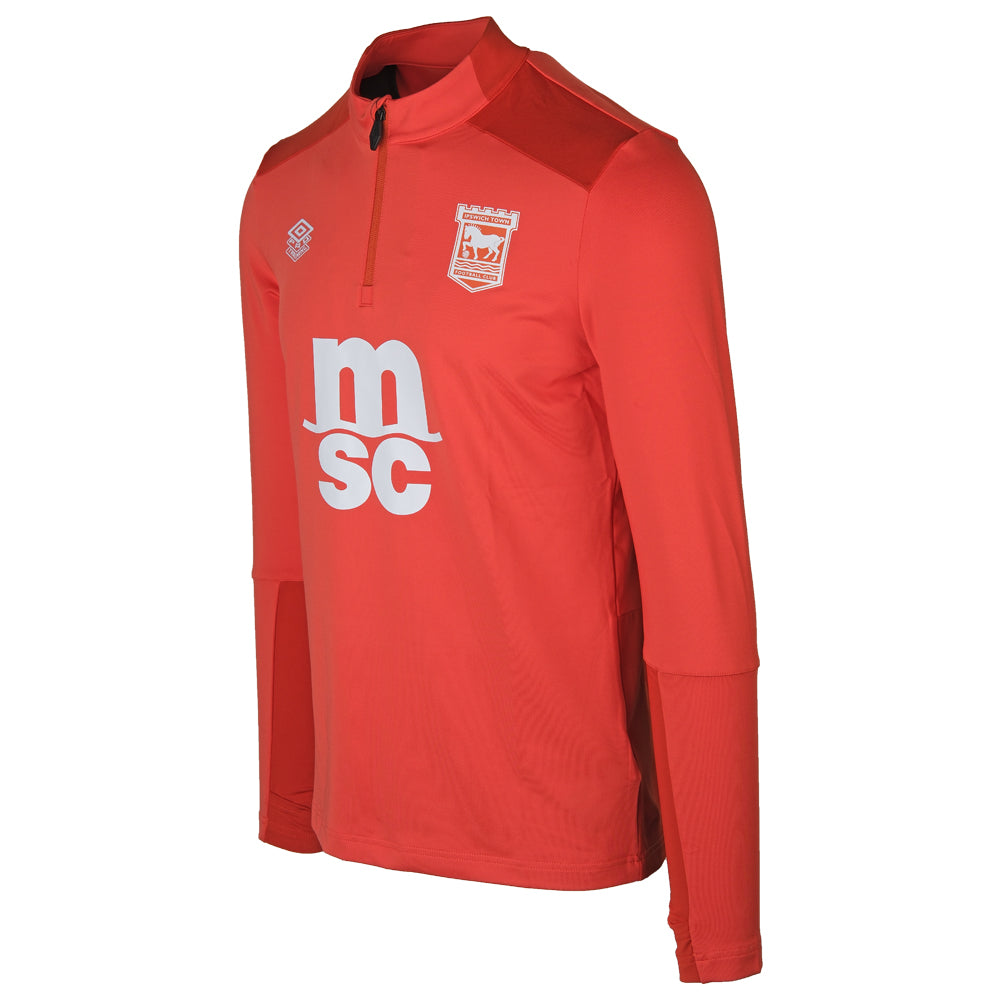 Umbro 2025/26 Orange 1/4 Zip Training Top Junior