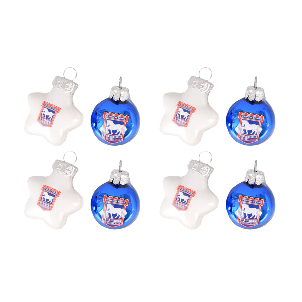 8pk Star & Round Baubles