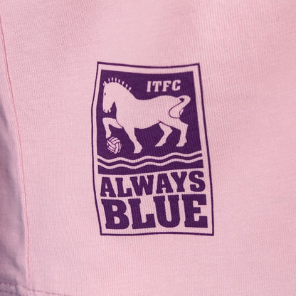 Always Blue Sketch Crest Pink Tee Junior