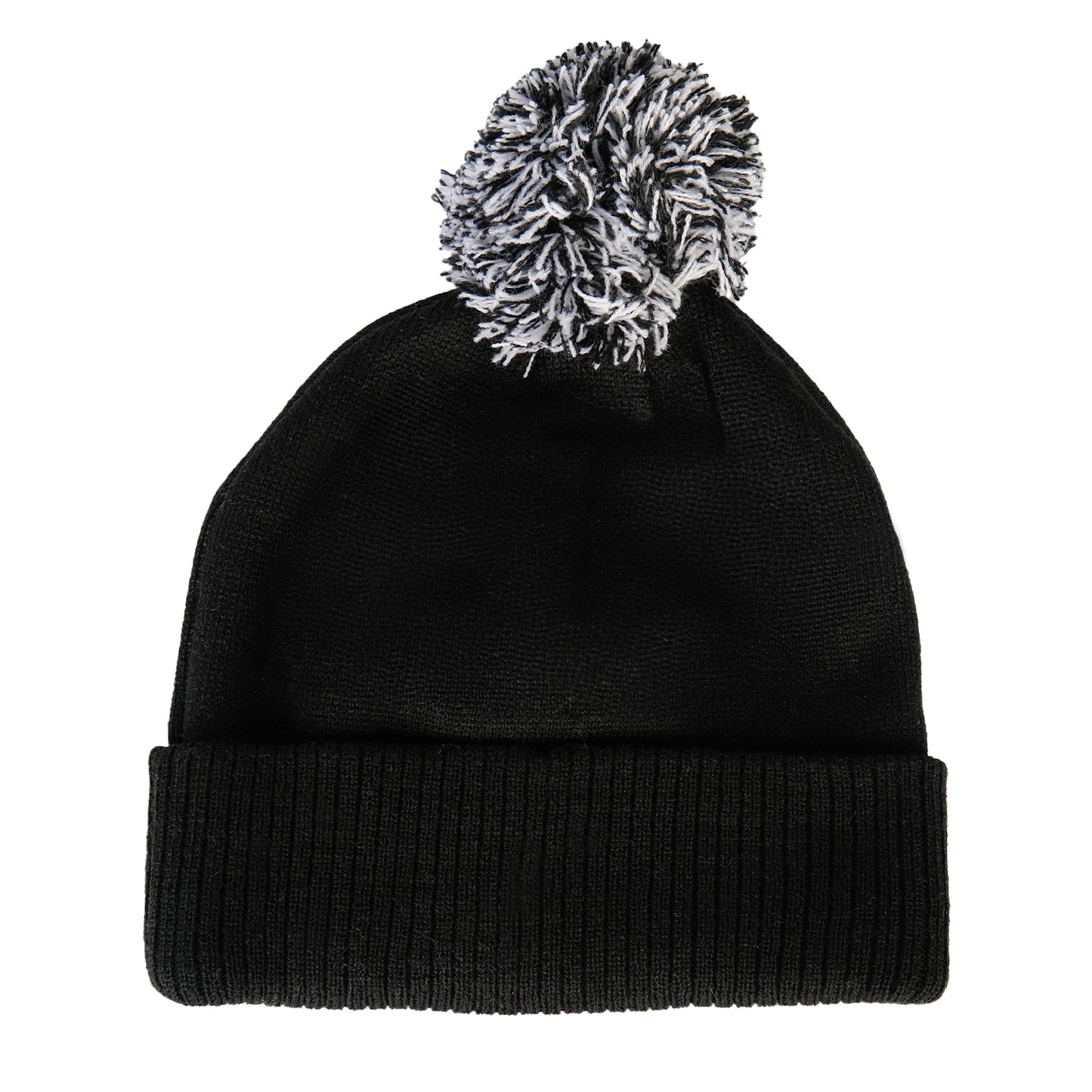 Black Jacquard Text Bobble Adult