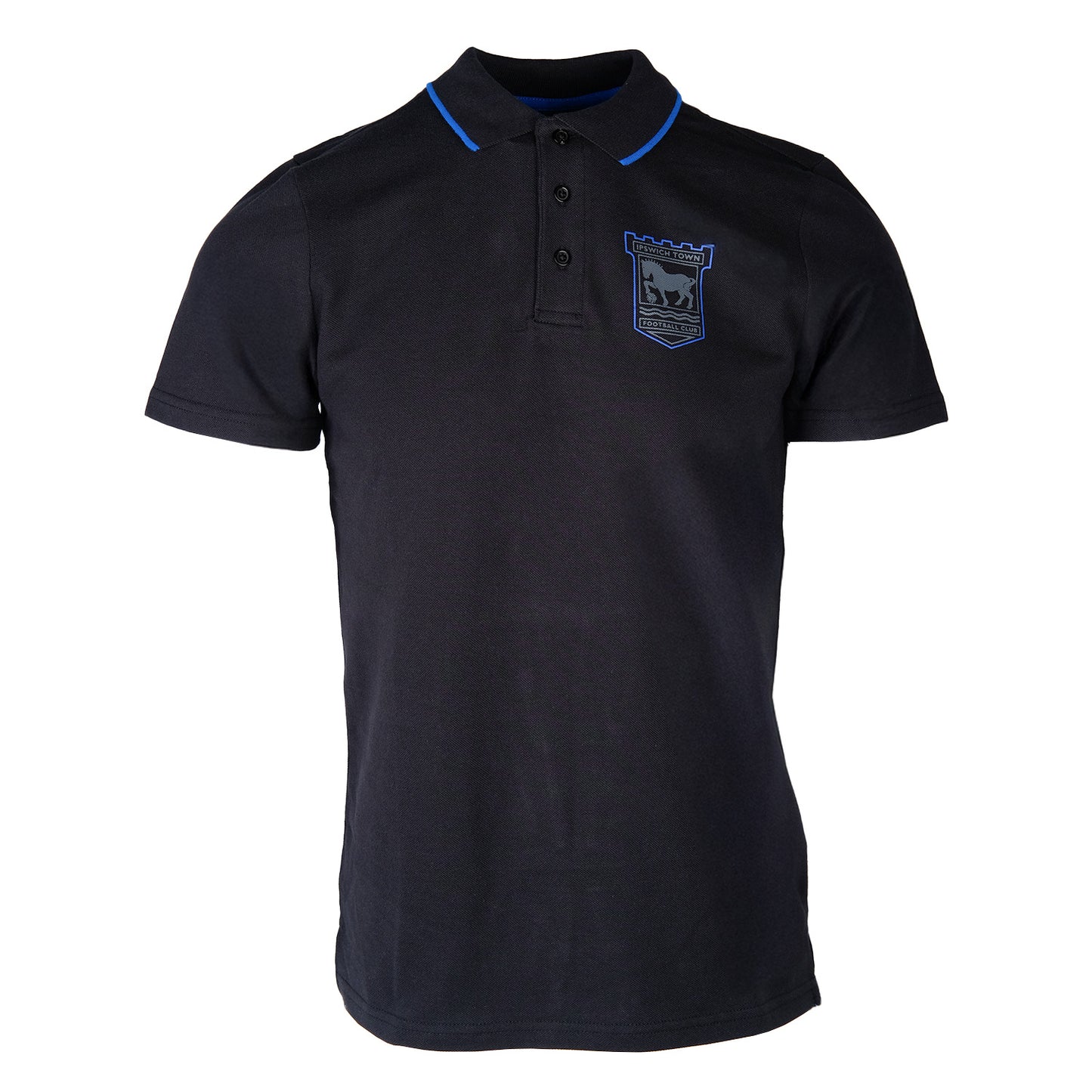 Black Keyline Crest Polo