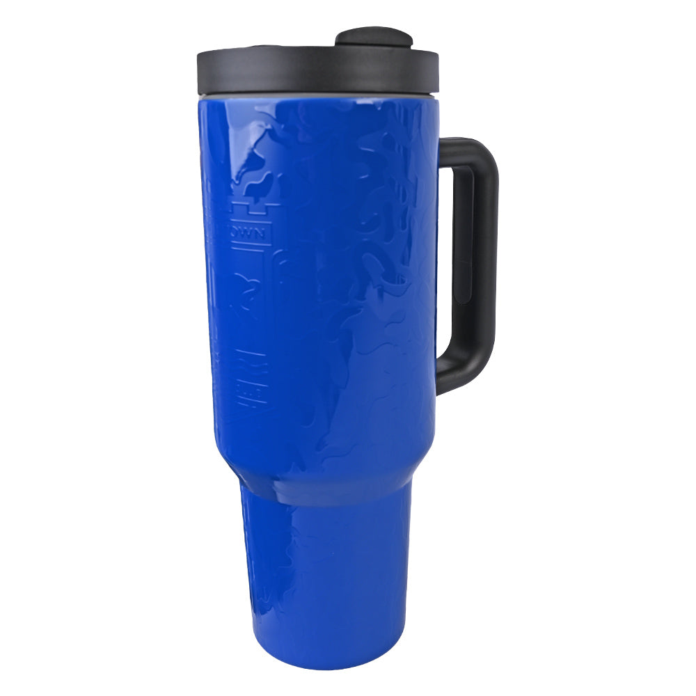 Blue Straw Beaker