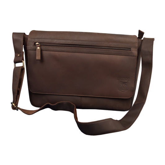 Hunter Leather Messenger Bag