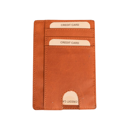 Brown Texan Leather Card Slot Wallet