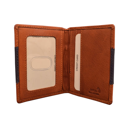 Brown Texan Leather Card Wallet