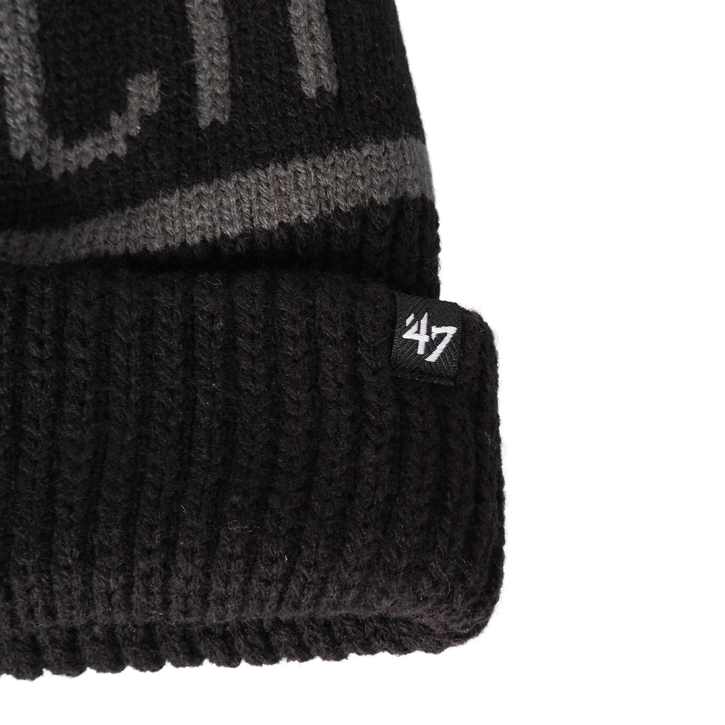 Black Calgary 47 Cuff Knit