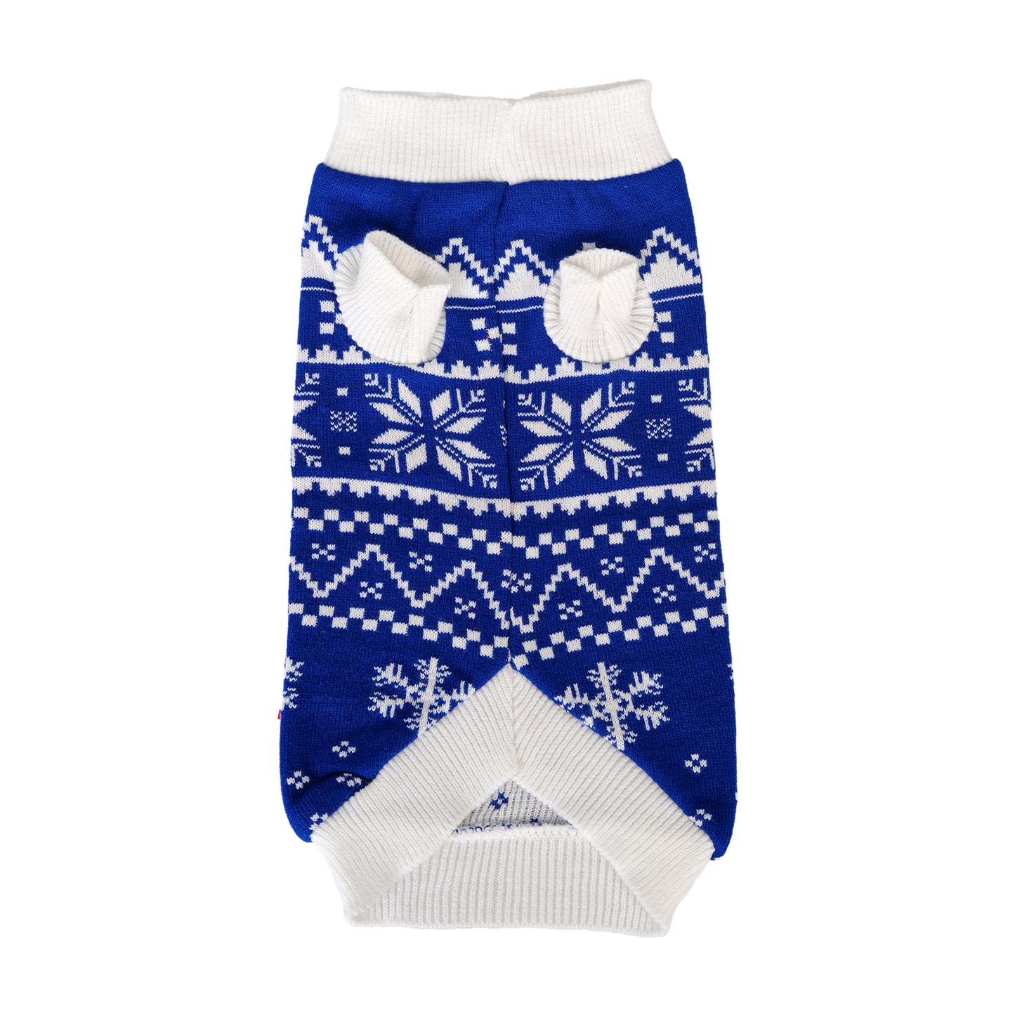 Crest Fairisle Xmas Dog Jumper Blue