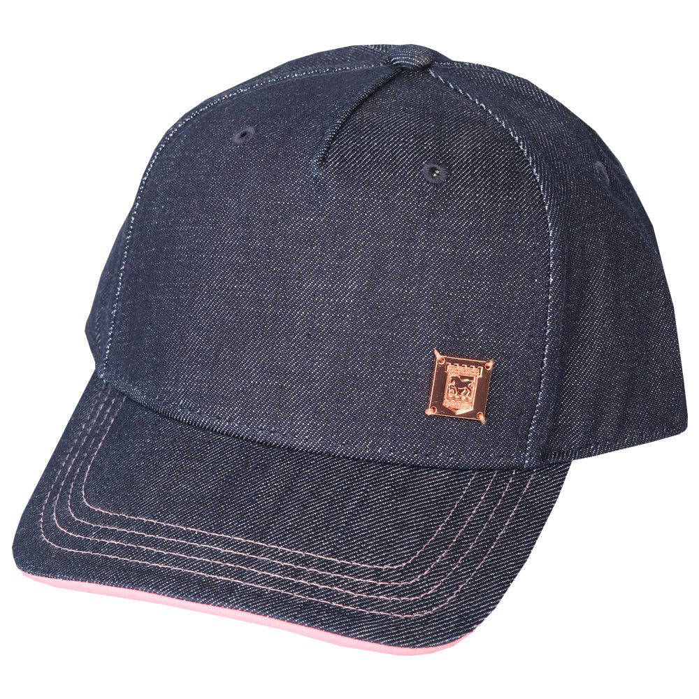 Denim/Rose Metal Crest Cap Adult