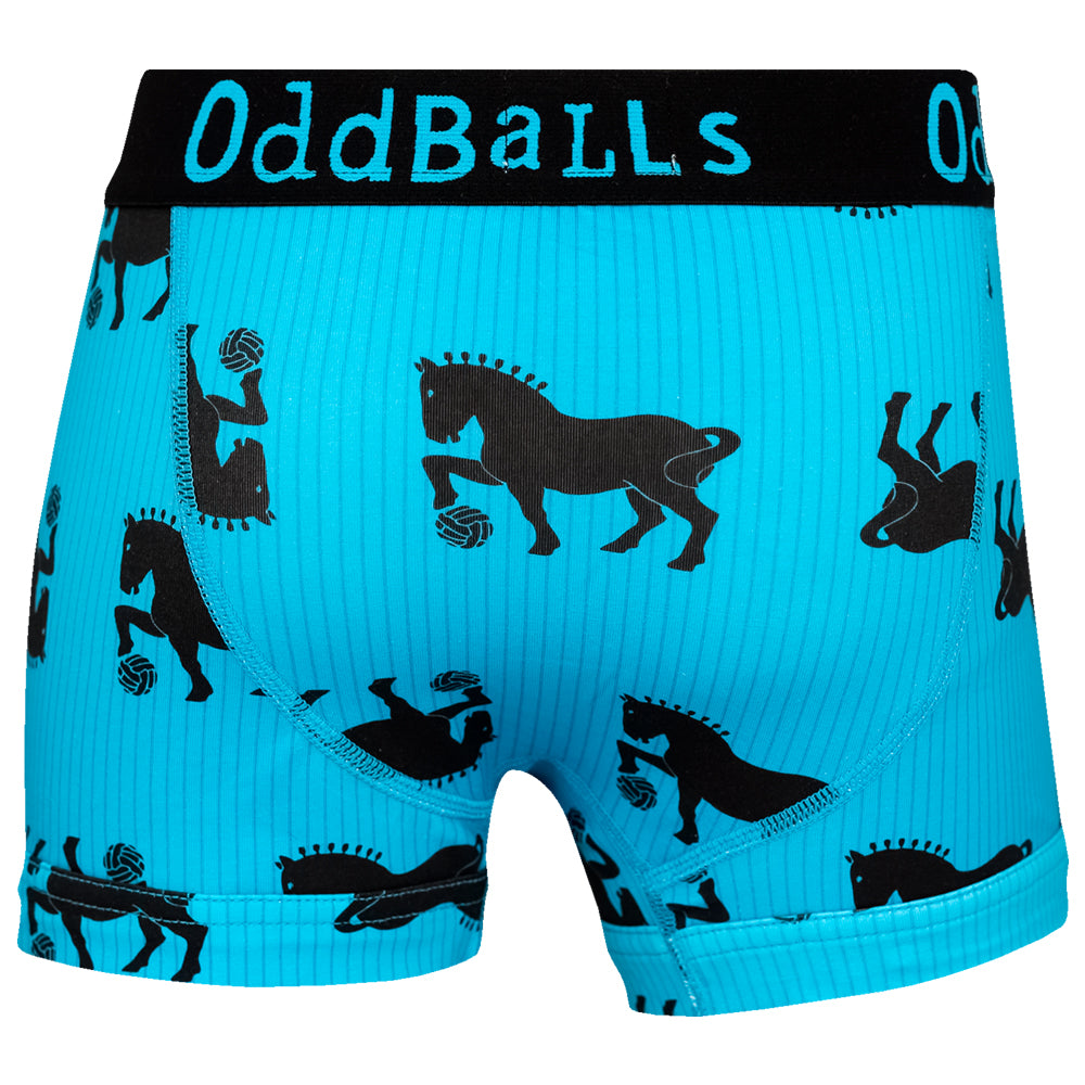 Oddballs Electric Blue Suffolk Punch Boxers Kids