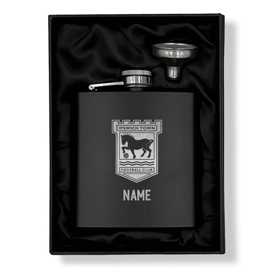 ITFC Engraved Hip Flask Personalised