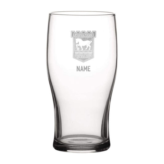 ITFC Engraved Pint Glass Personalised