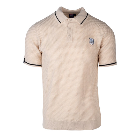 Flagstone Knitted Polo Cream