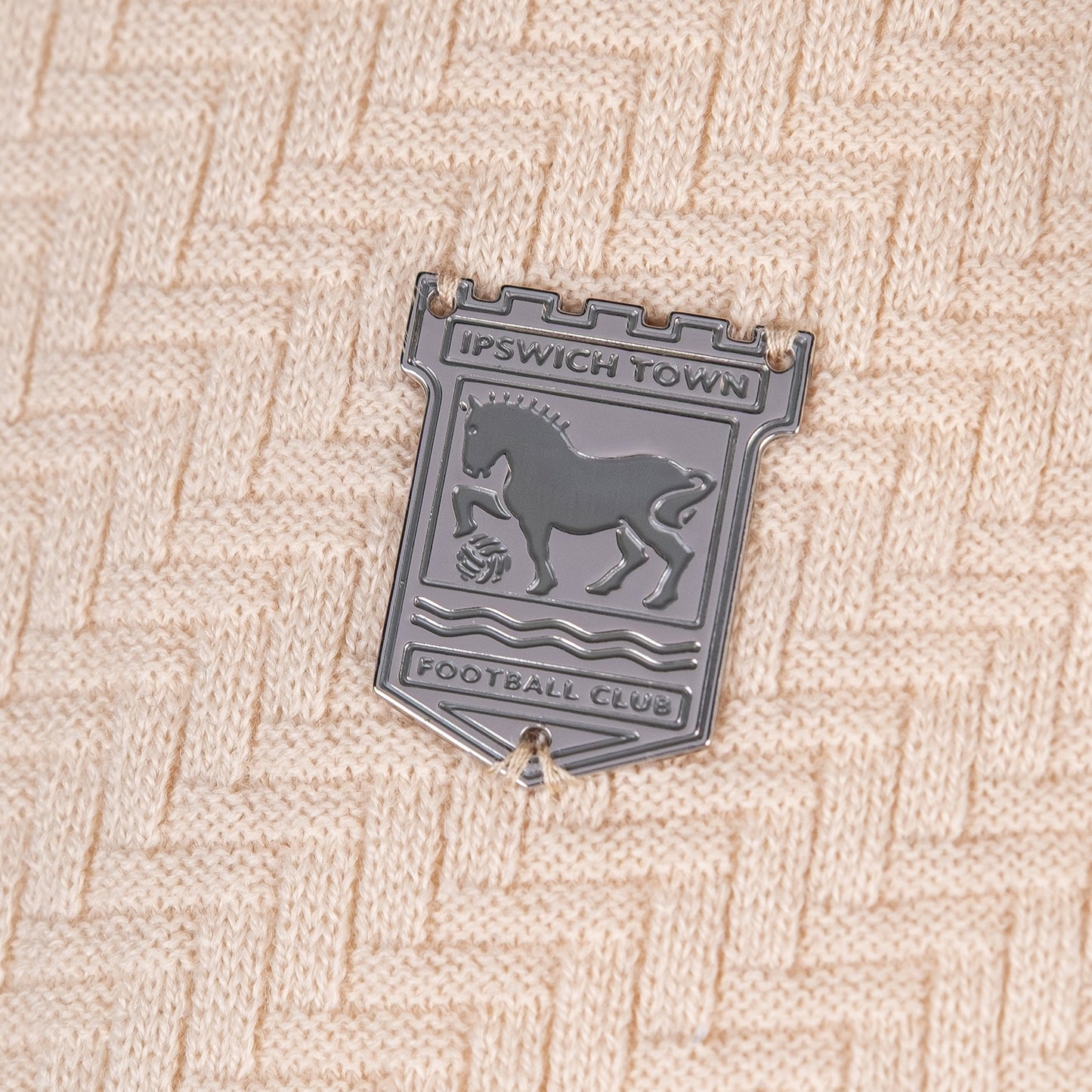 Flagstone Knitted Zip Polo Cream