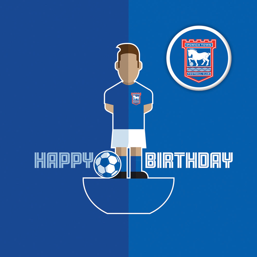 ITFC Footy Figure Birthday Badge Card
