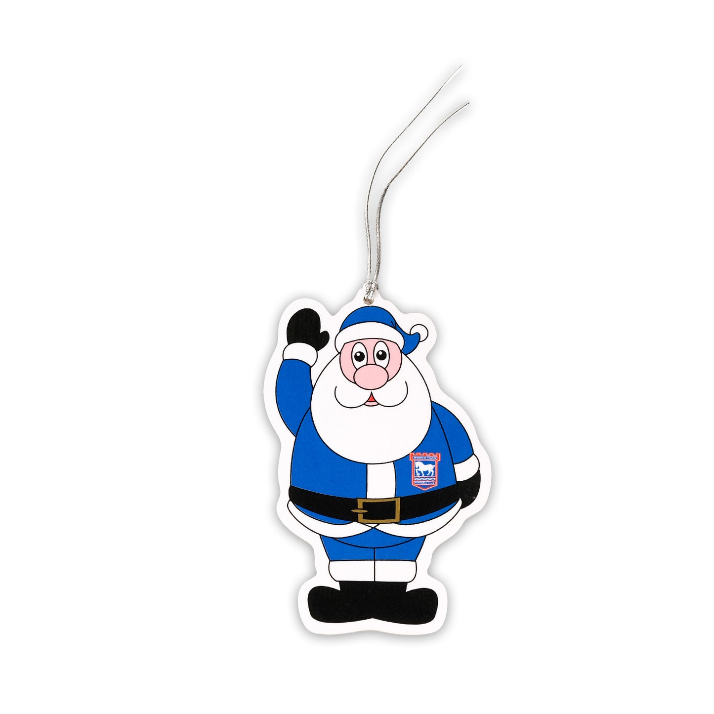 Hanging Wooden Santa Decoration