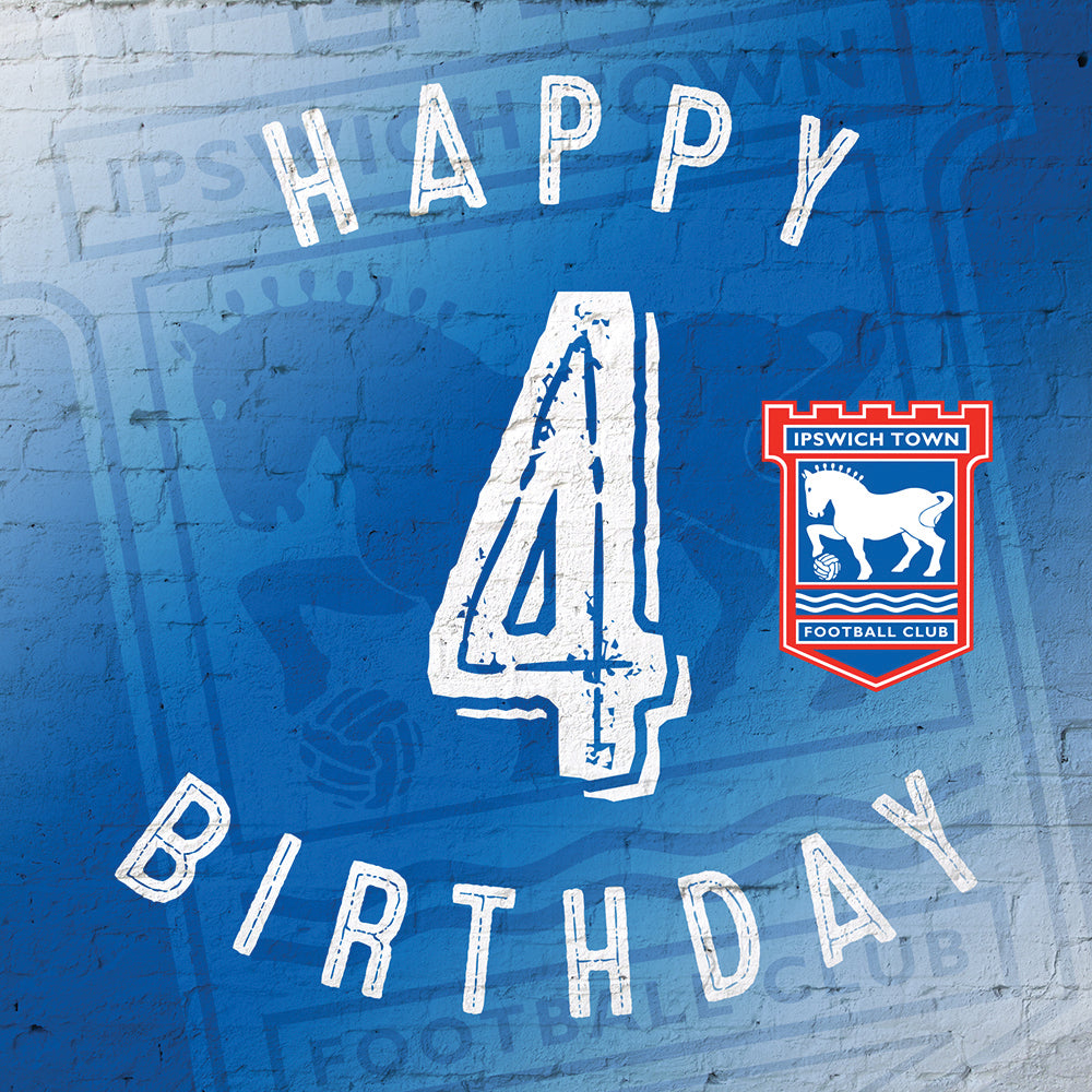 Happy 4th Birthday Card