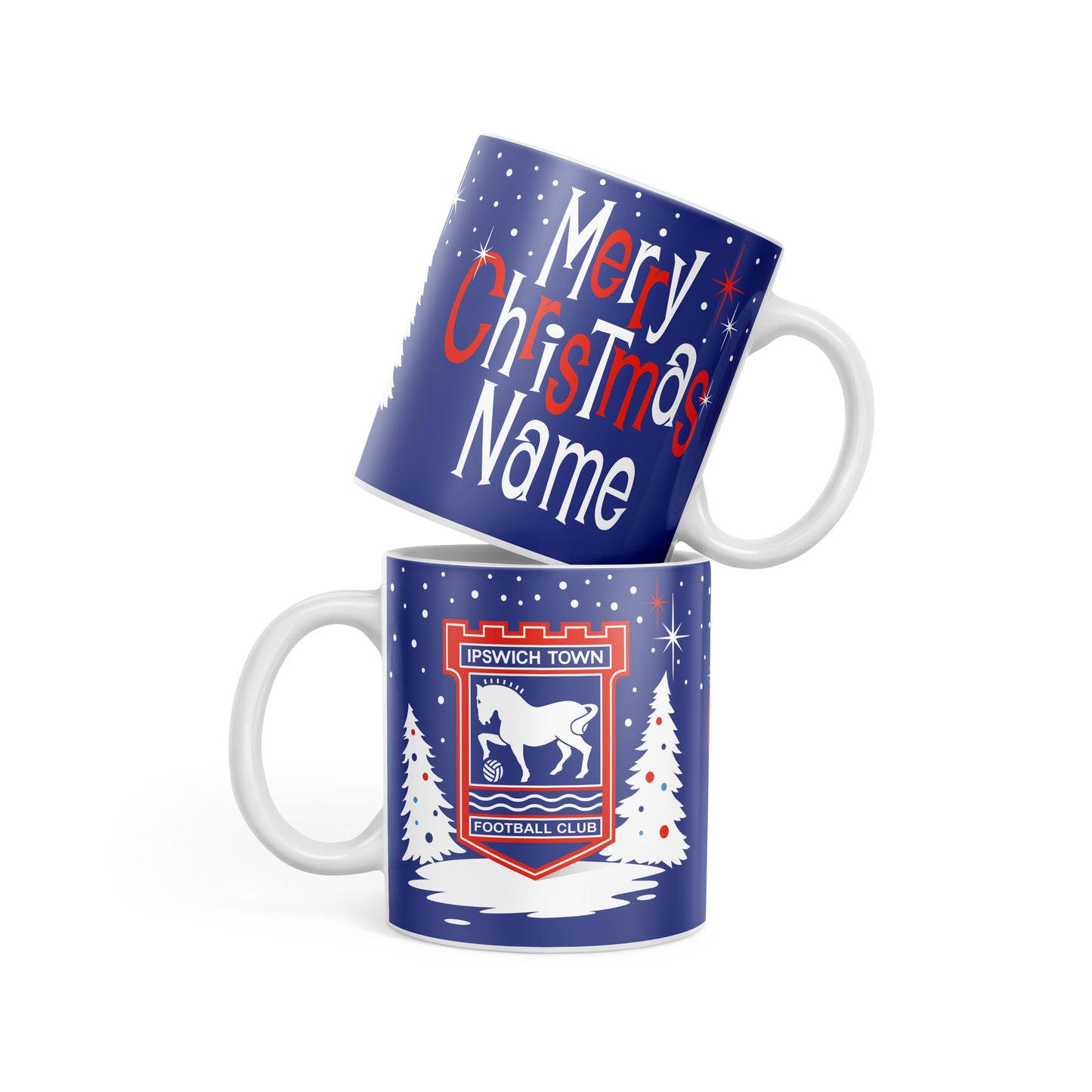 ITFC Christmas Mid Century Mug Personalised