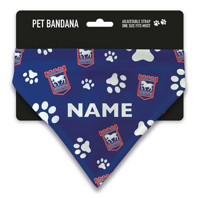 Ipswich Town Pet Bandana Personalised