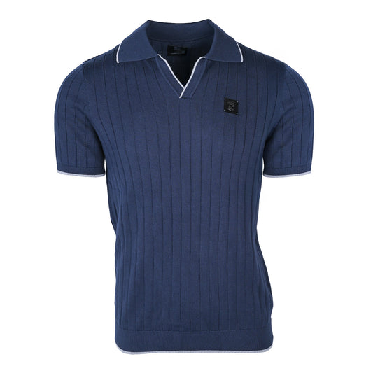 Premium Knitted Navy Polo