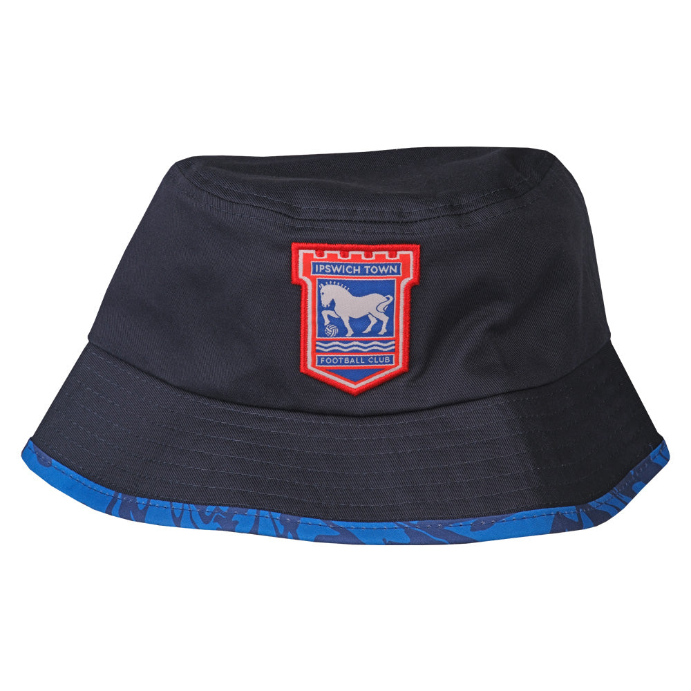 Junior Reversible Navy Tye Dye Bucket Hat