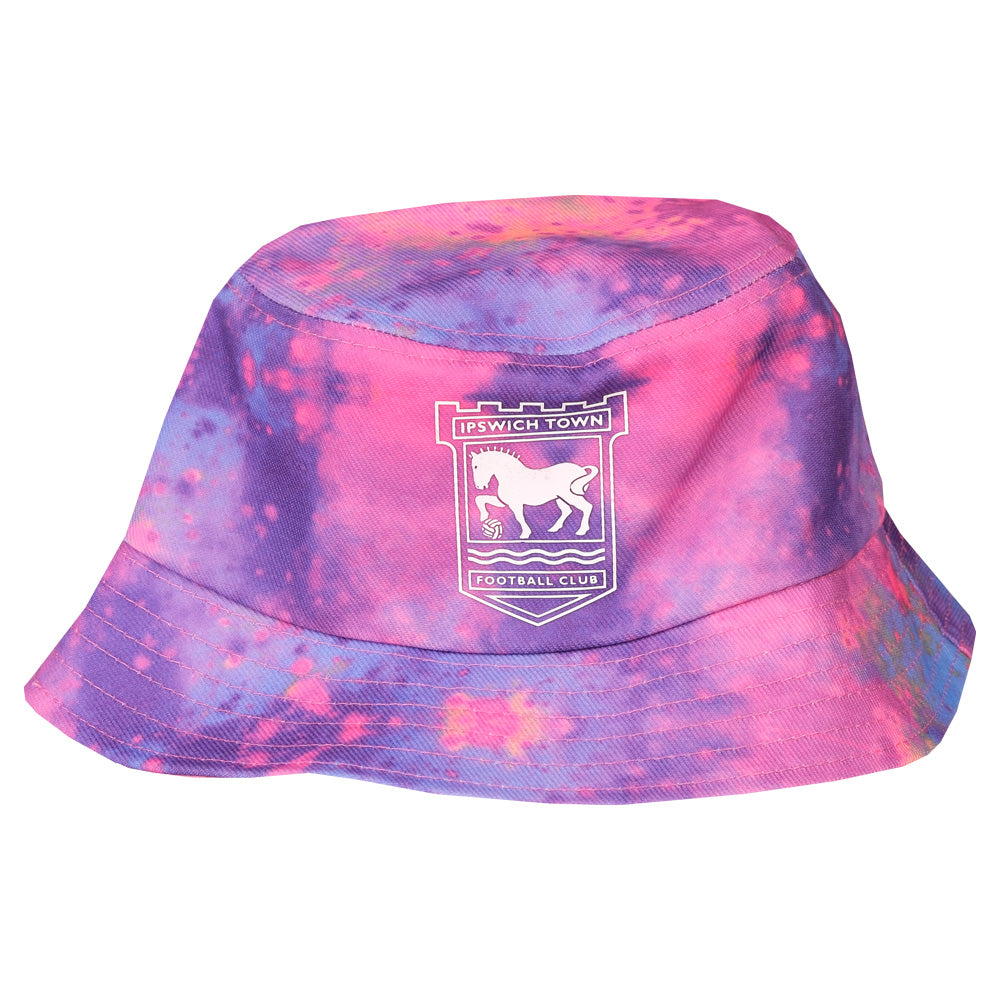 Junior Reversible Pink Tye Dye Bucket Hat