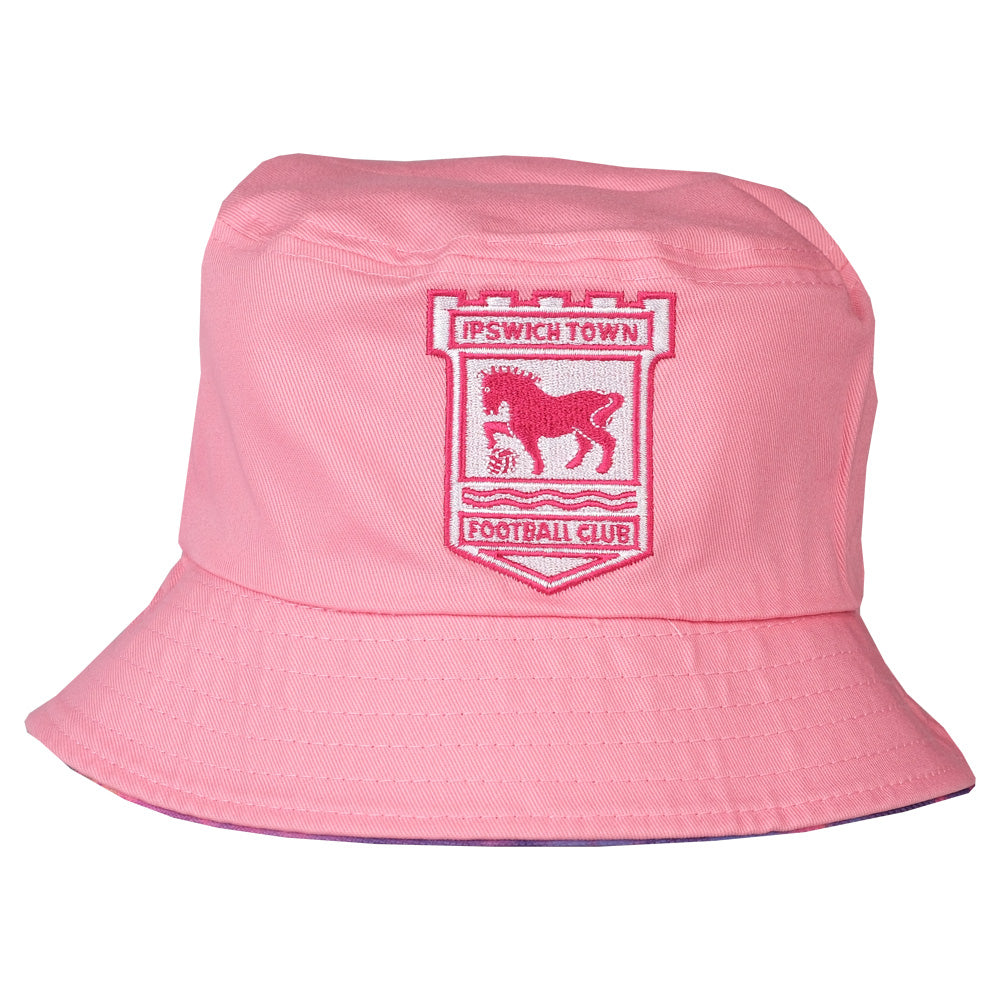 Junior Reversible Pink Tye Dye Bucket Hat