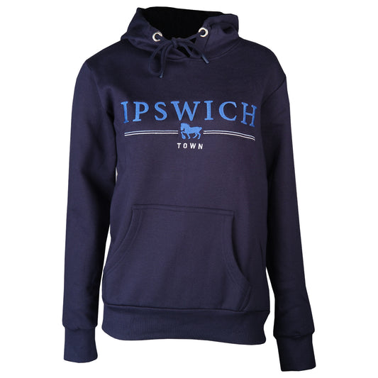 Navy Melton Hoody Ladies