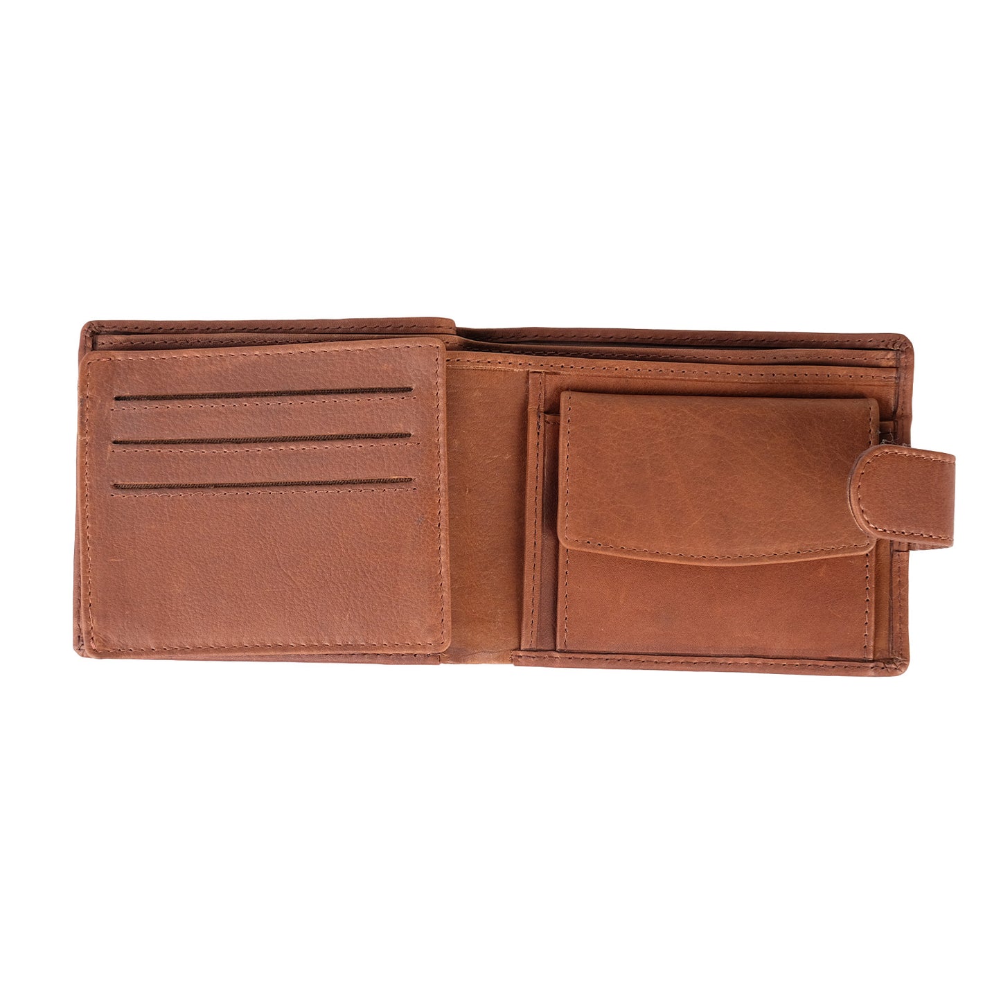 Brown Leather Logo Notecase Wallet