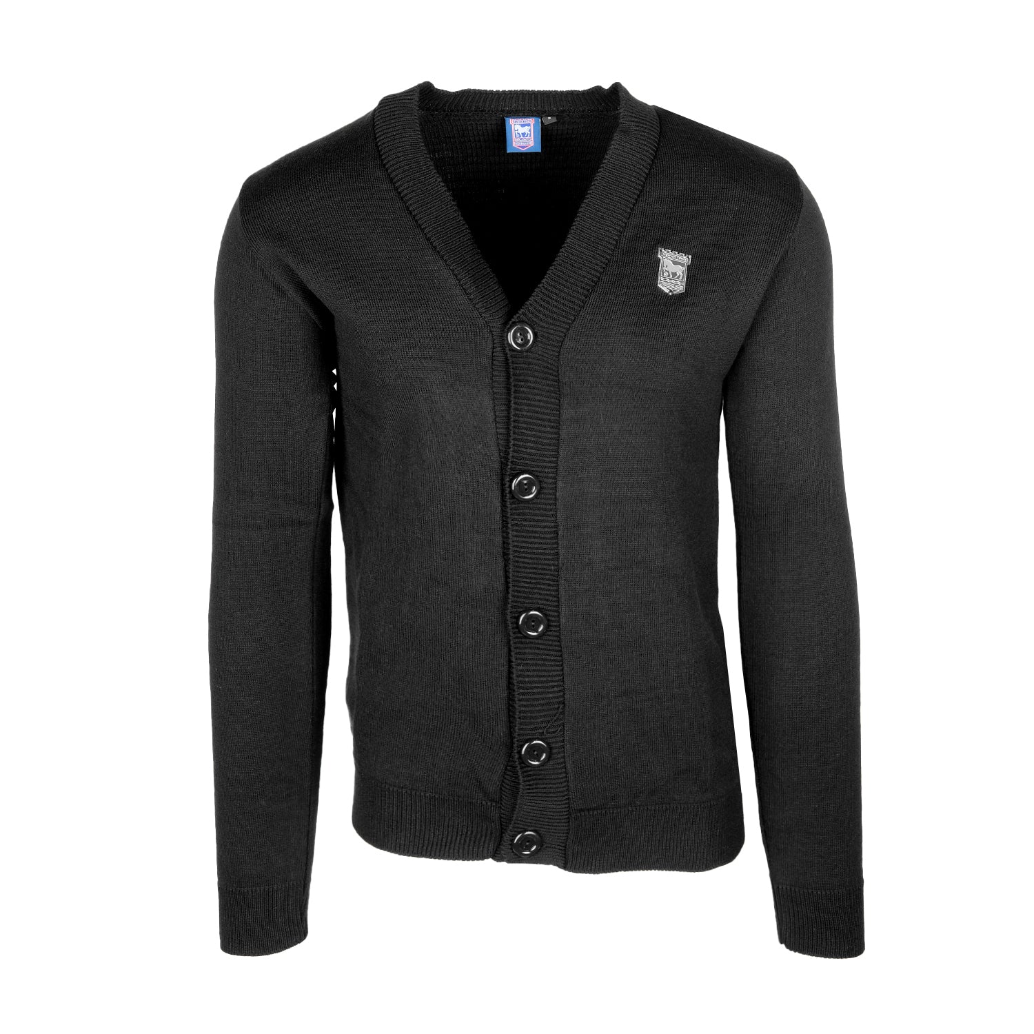 Black Metal Crest Cardigan1