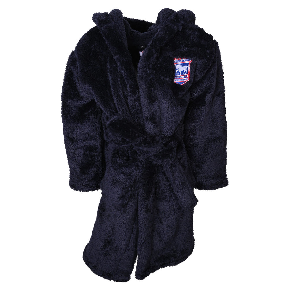 Navy Fuzzy Robe Junior
