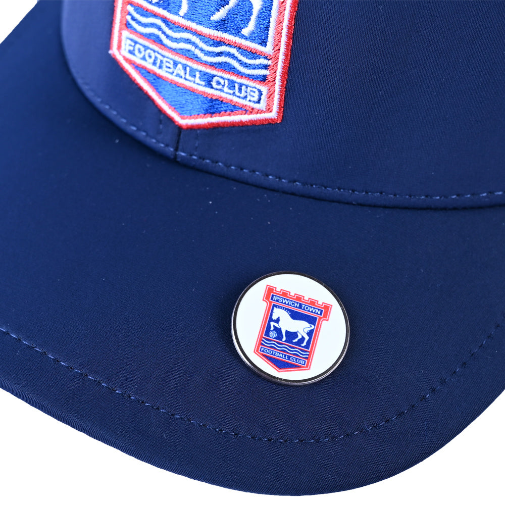 Navy Crest Golf Cap & Marker