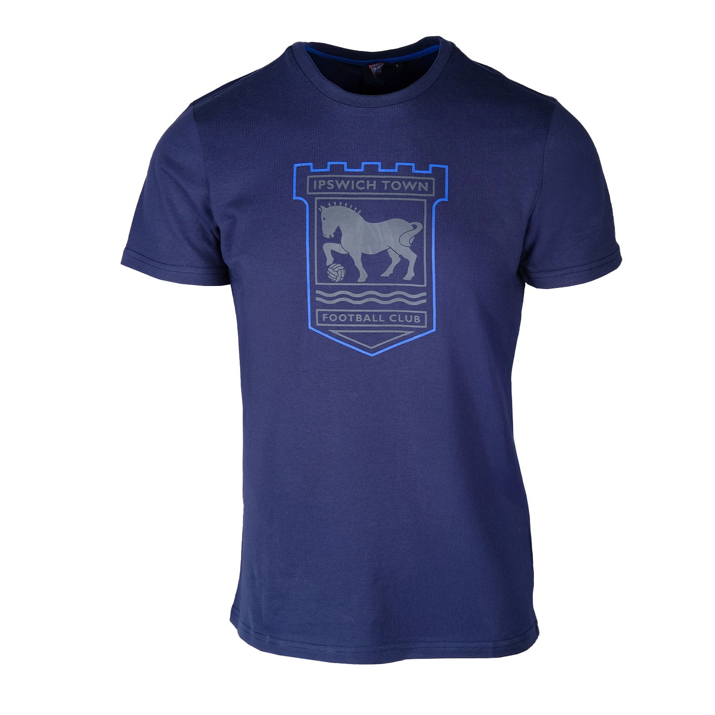 Navy Keyline Crest Tee
