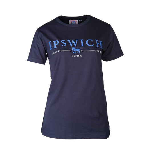 Navy Melton Tee Ladies