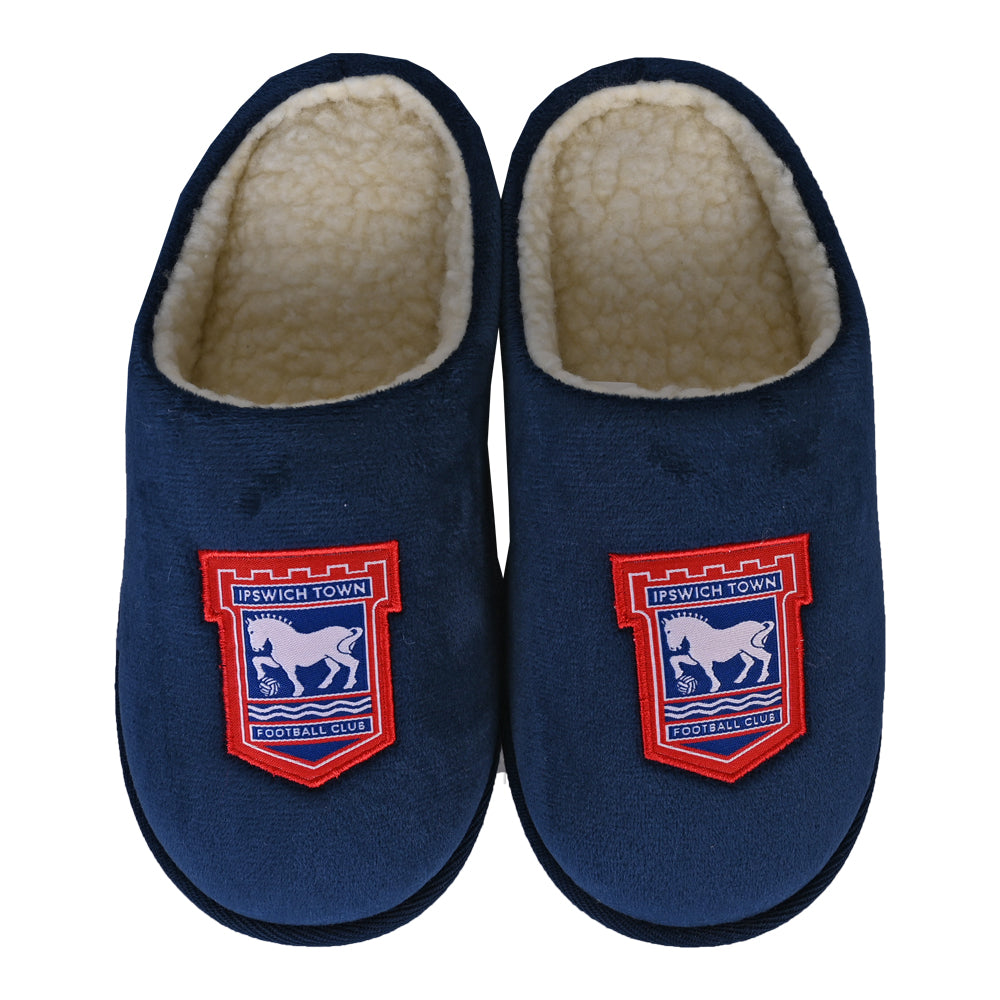 Navy Crest Mule Slipper Adult