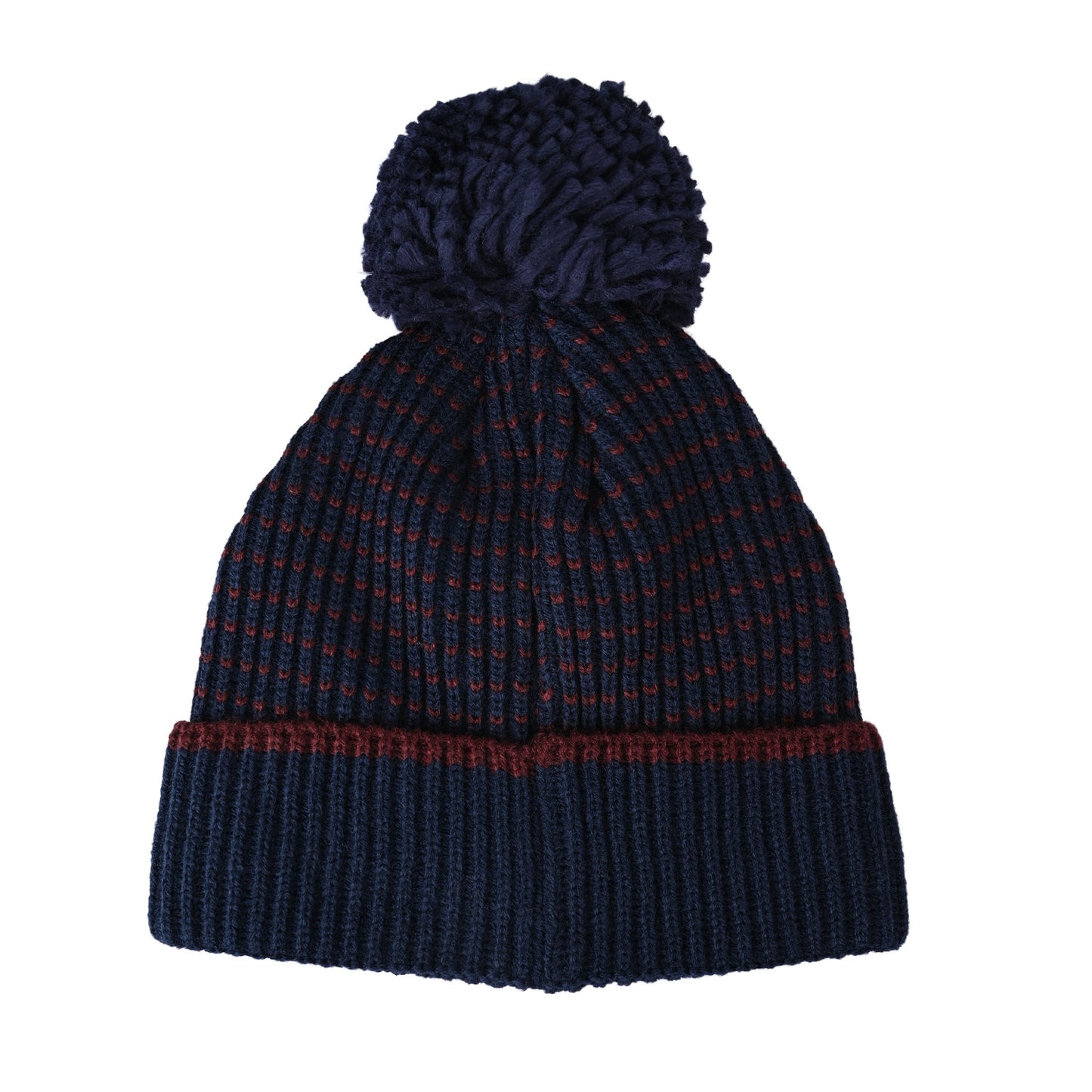 Navy/Burgundy Bobble Adult