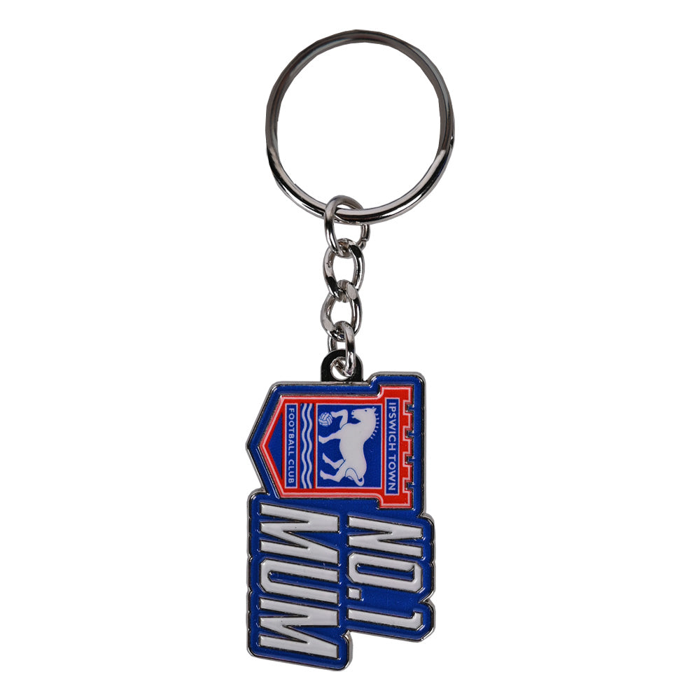 No1 Mum Metal Keyring