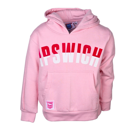 Pink Ipswich Print Hoody Junior
