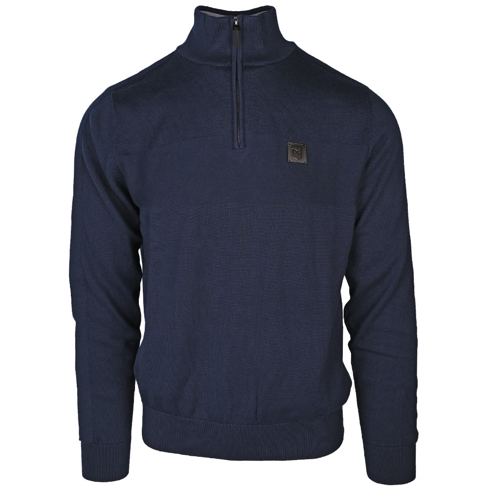 Premium Navy 1/4 Zip Top