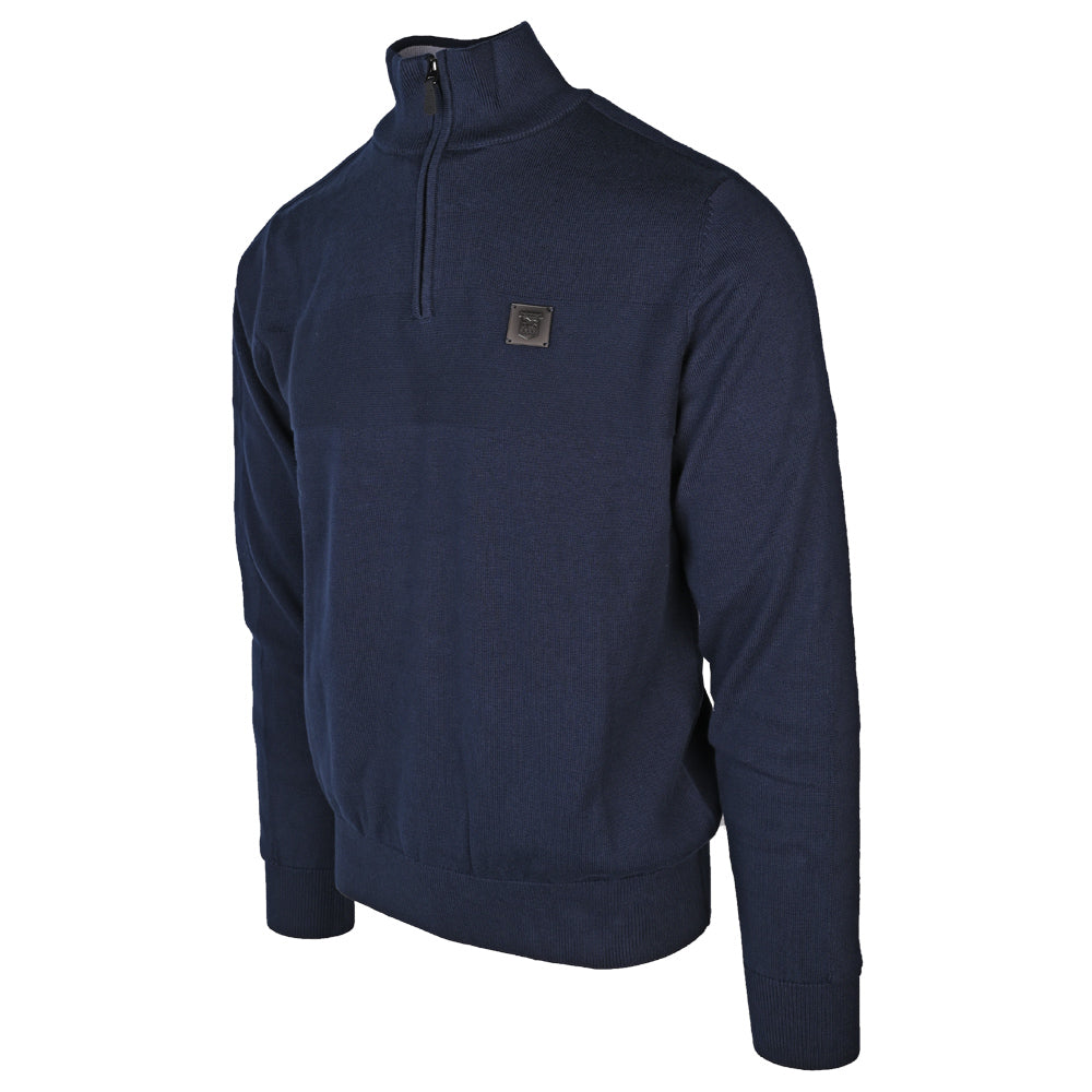 Premium Navy 1/4 Zip Top