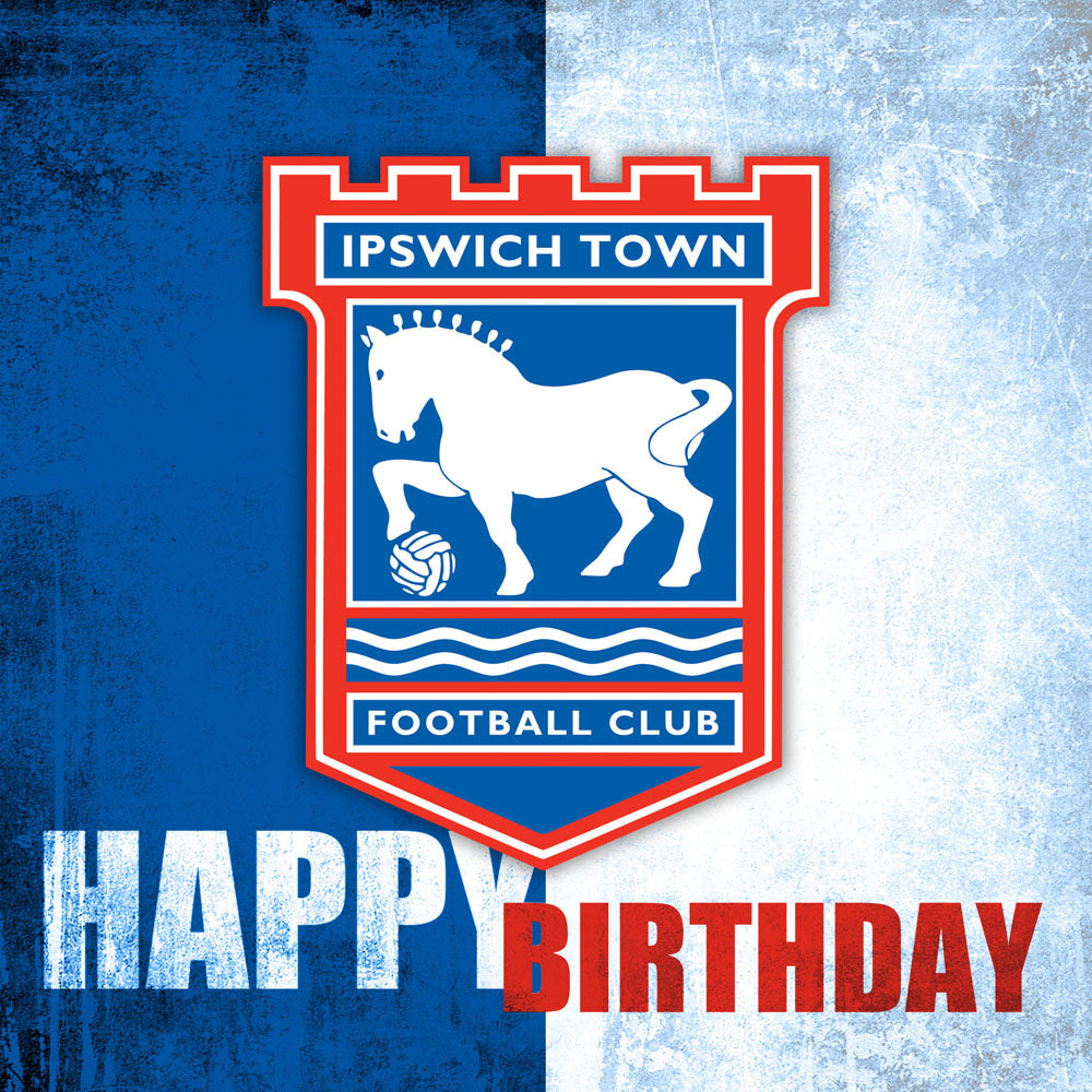 Blue/White Happy Birthday Card