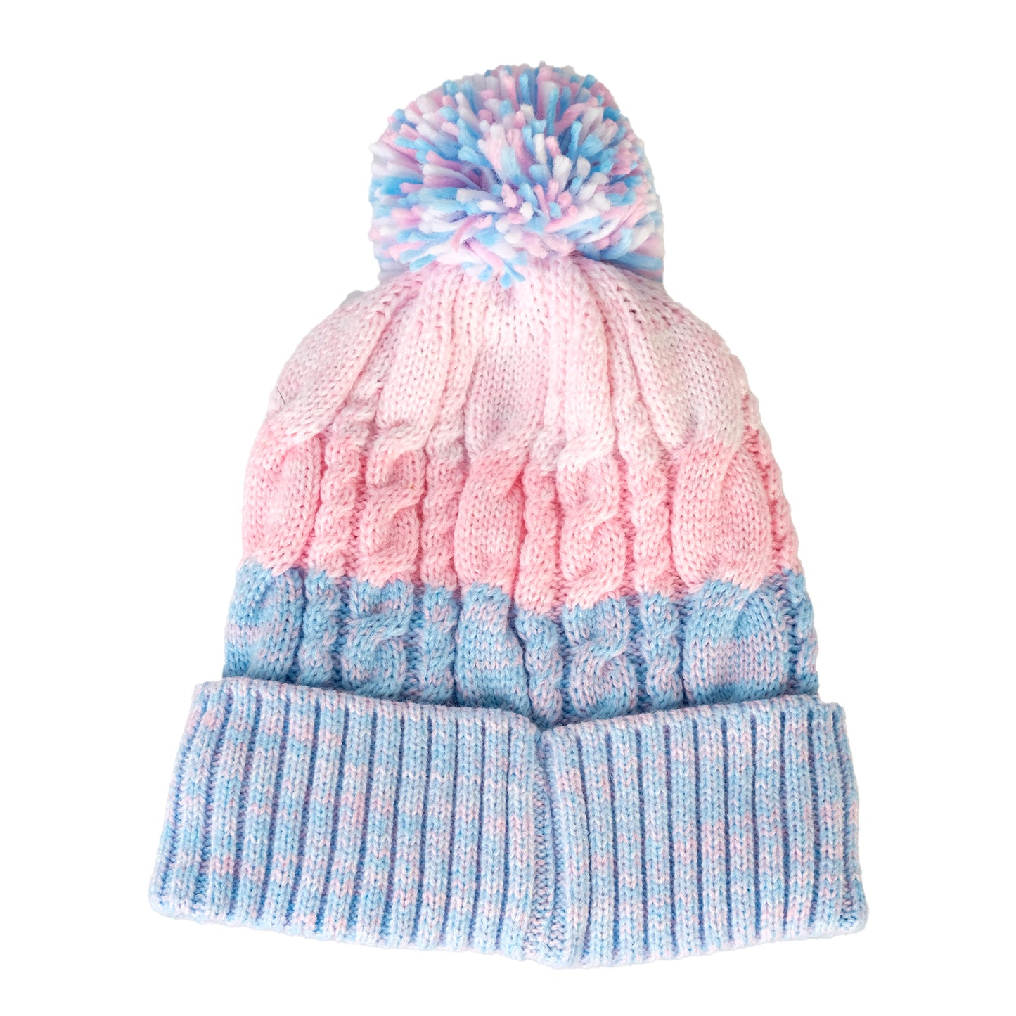 Sky Blue/Pink Chunky Bobble Junior
