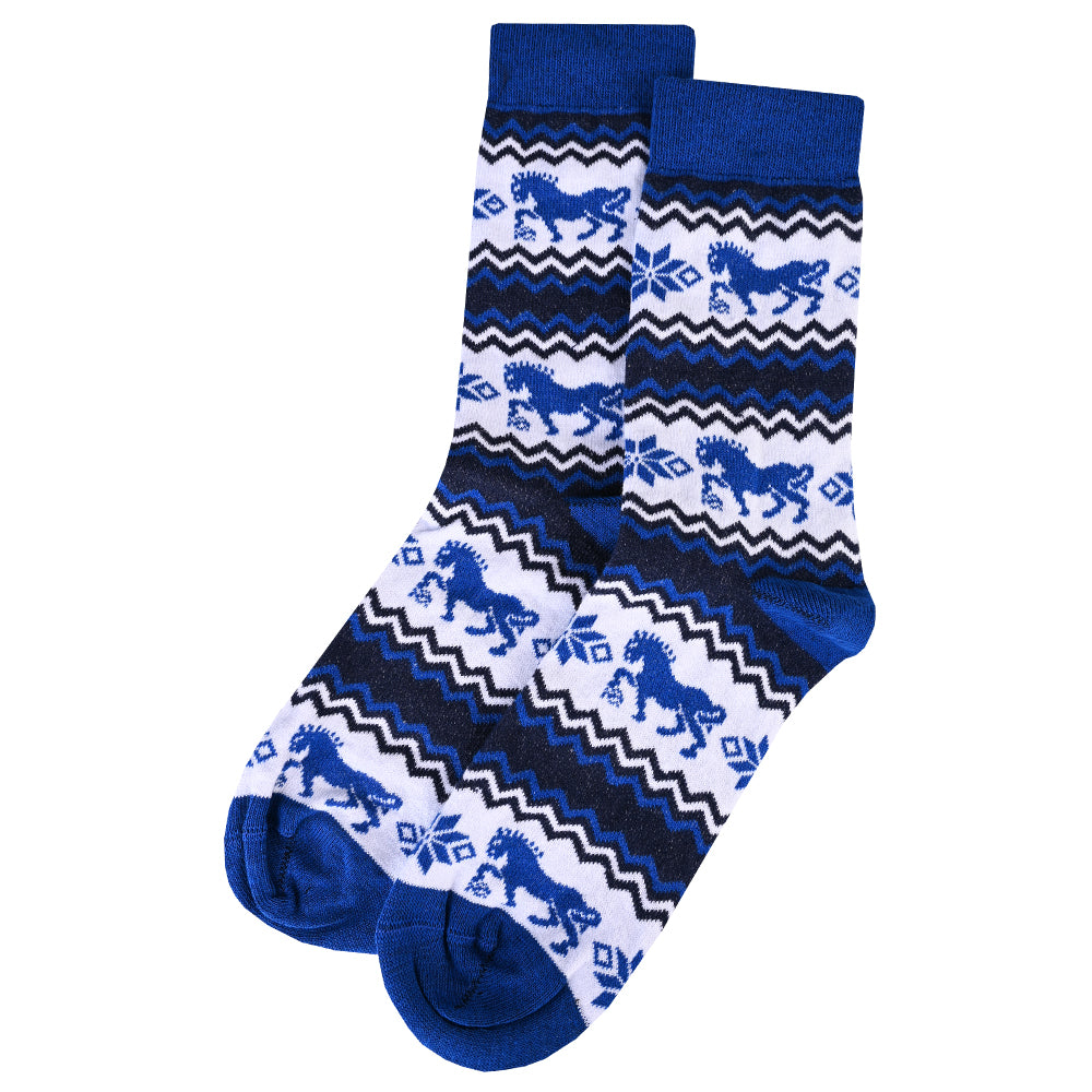 Adult Suffolk Punch Fairisle Xmas Socks