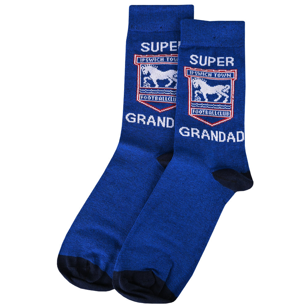 Adult Super Grandad Crest Socks