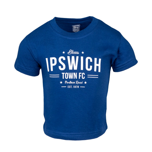 Toddler Royal Ipswich Town Print Tee Blue