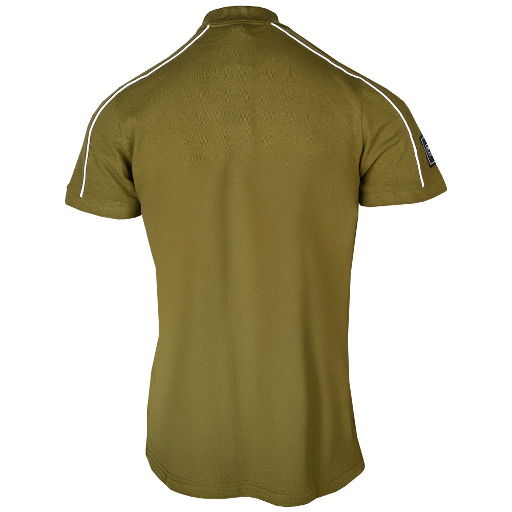 Town Apparel Crest Polo Khaki