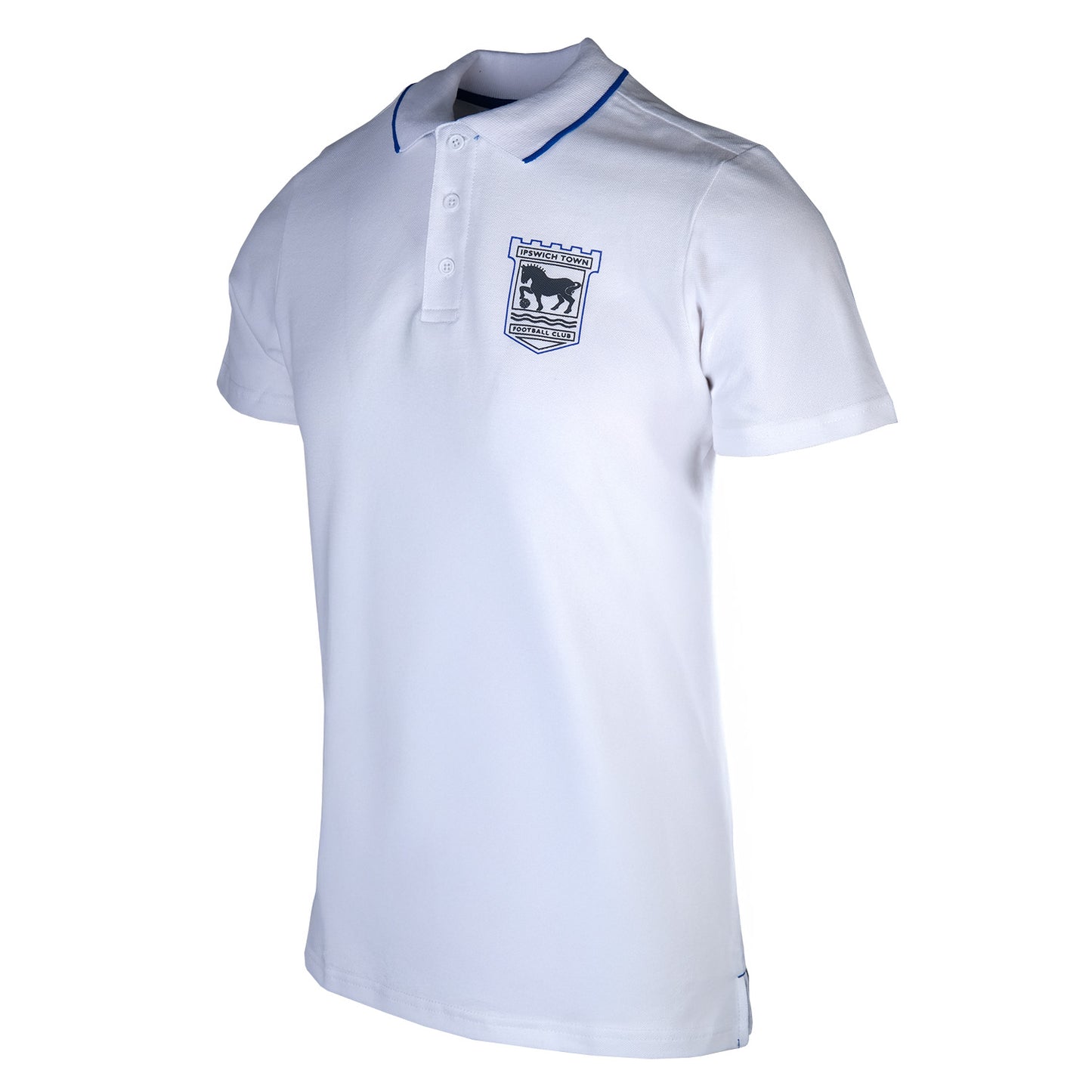 White Keyline Crest Polo